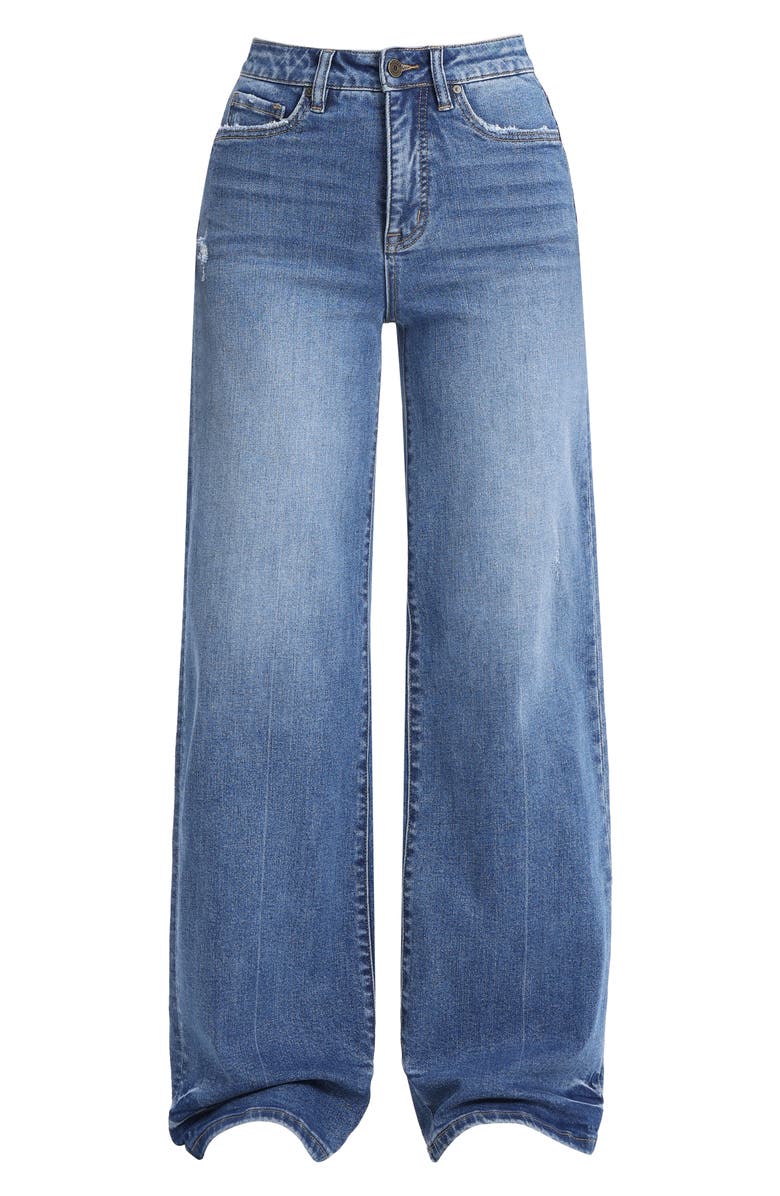Bayeas High Waist Wide Leg Jeans, Alternate, color, Haven
