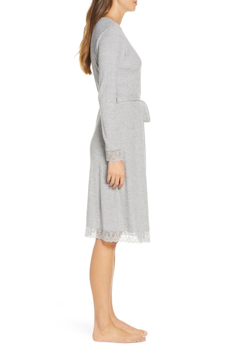 Rachel Parcell Lace Trim Robe, Alternate, color, 