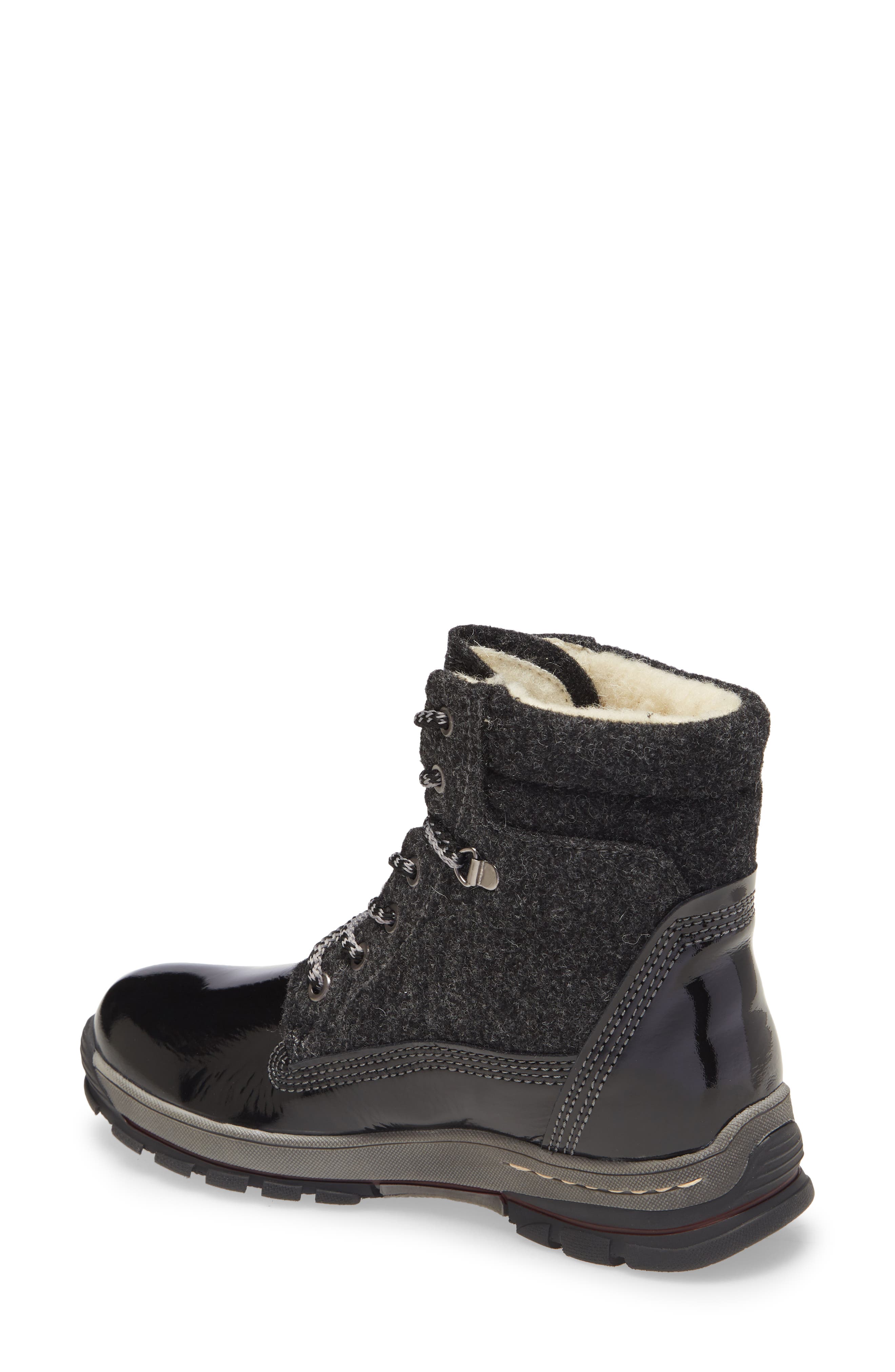 Bos. & Co. Gift Lace Up Wool & Leather Boot, Alternate, color, 