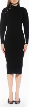 Alexia Admor INDIGO MIDI KNIT DRESS