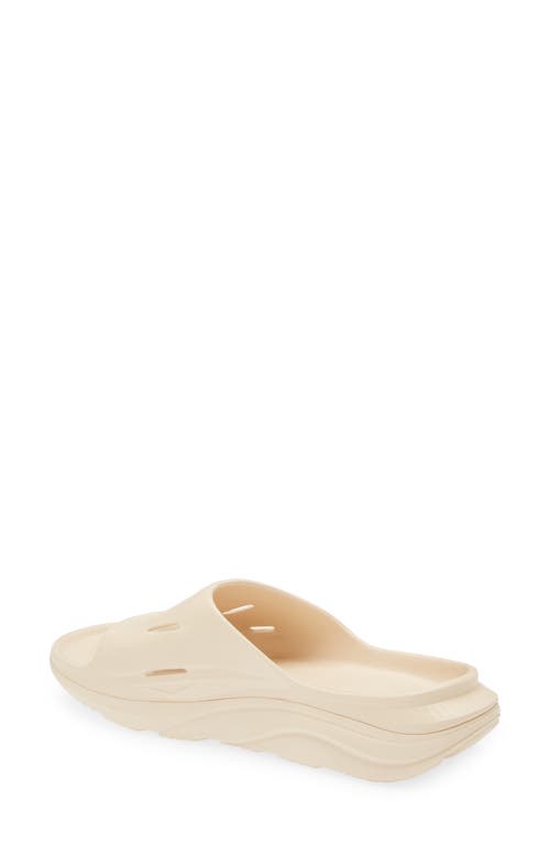 Hoka Gender Inclusive Ora Recovery Slide 3 Sandal In Vanilla/vanilla