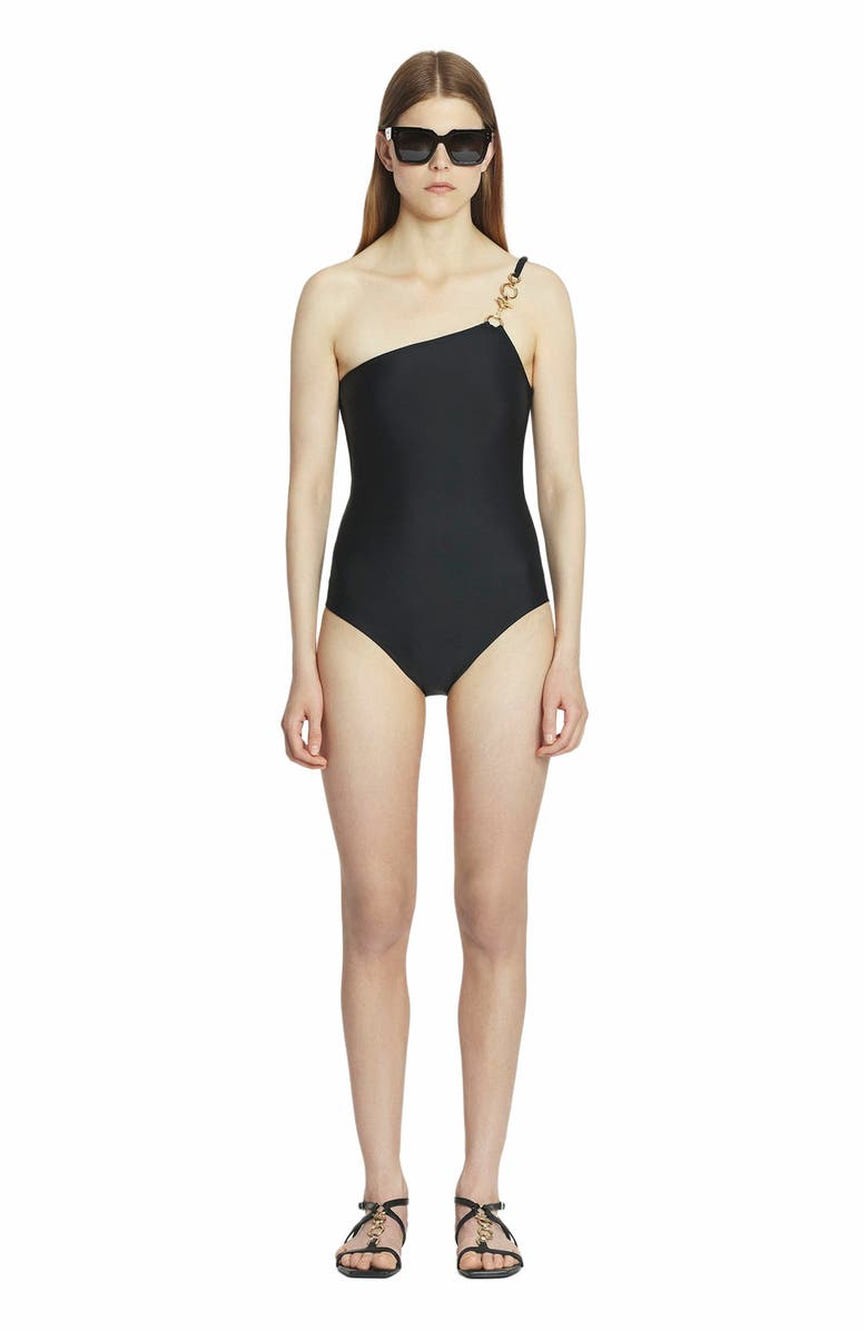 Lanvin Asymmetrical Swimsuit, Main, color, 