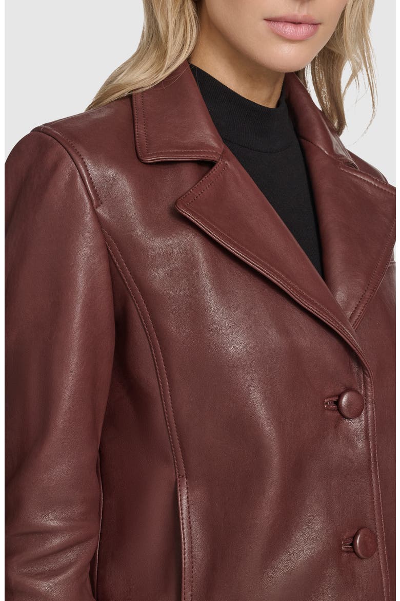 Paluma Leather Jacket, Alternate, color, RUBY