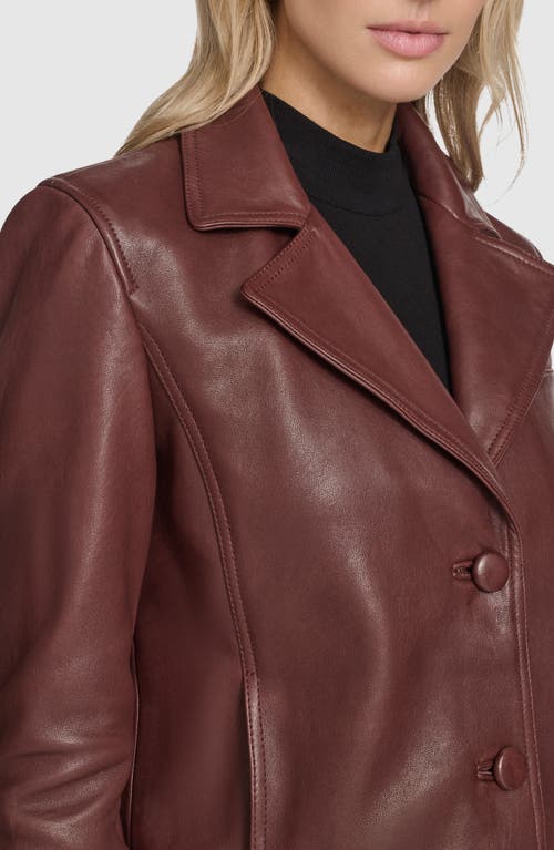 Andrew Marc Paluma Leather Jacket In Brown
