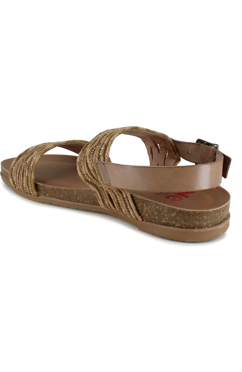 National Comfort Pettra Ankle Strap Sandal, Alternate, color, Taupe Leather