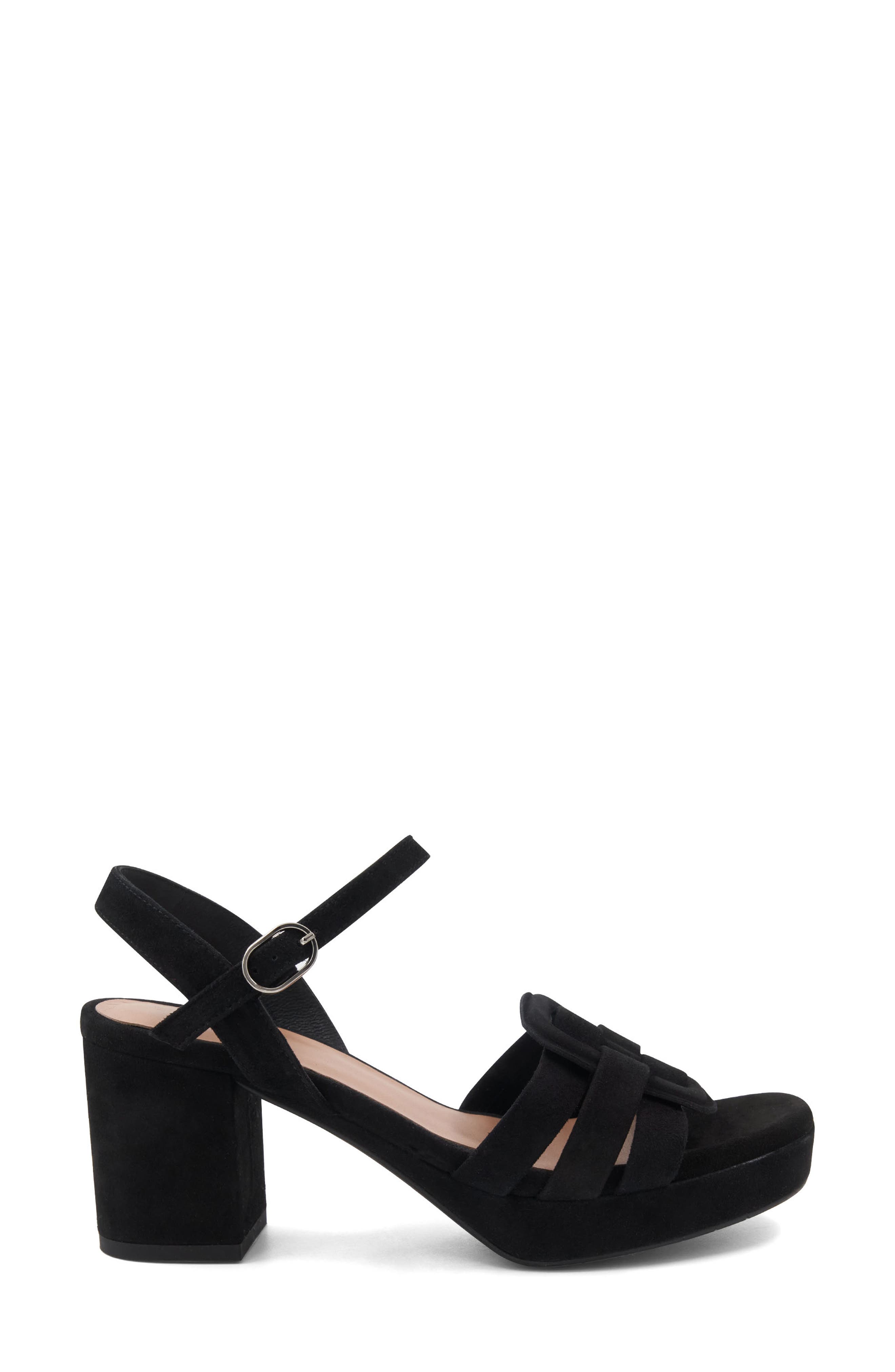 Micah Platform Sandal, Alternate, color, BLACK