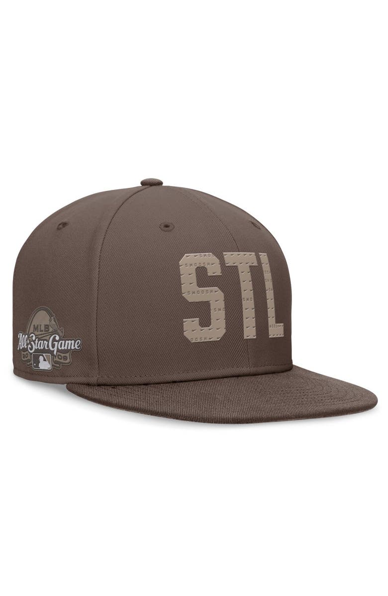 Nike Men's Nike Brown St. Louis Cardinals Statement Ironstone Performance True Fitted Hat, Main, color, 