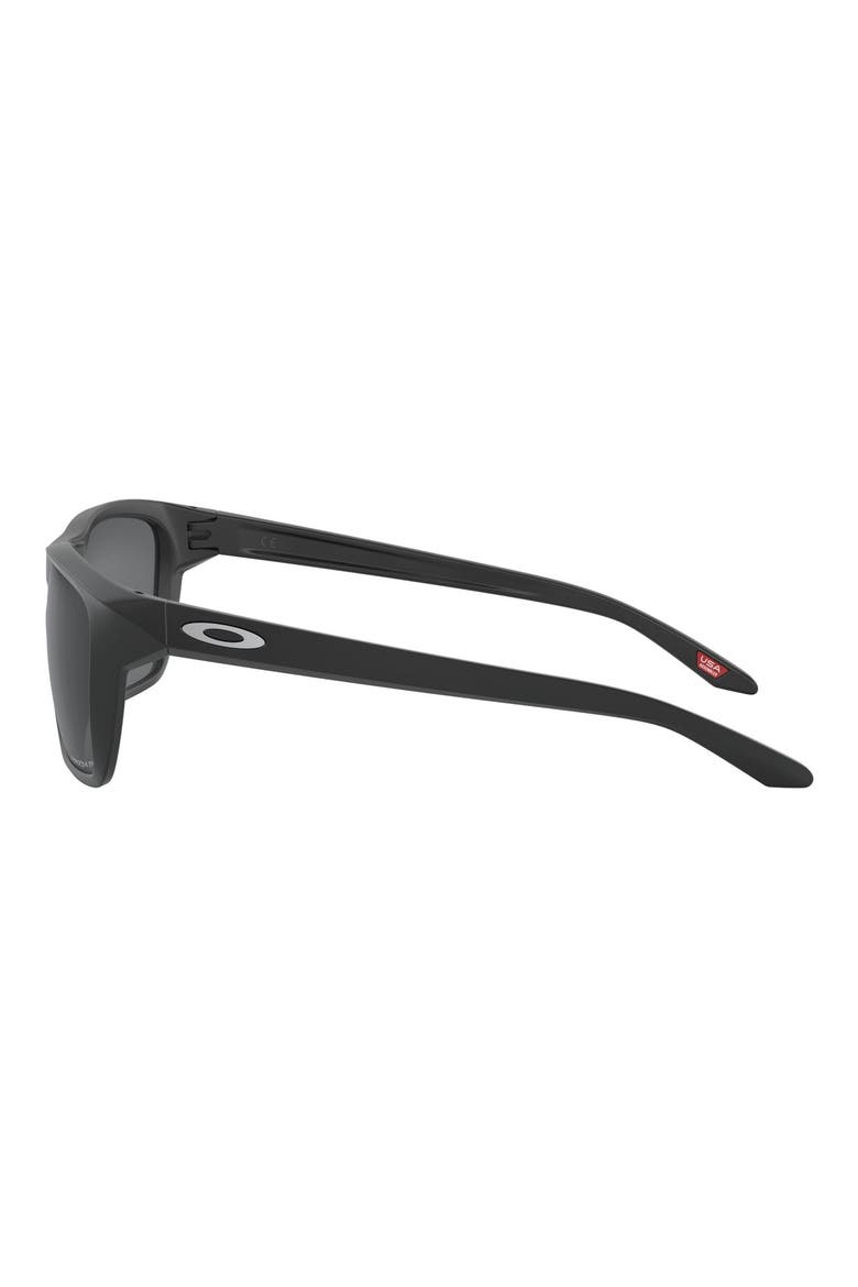 Sylas 57mm Prizm™ Polarized Keyhole Sunglasses, Alternate, color, BLACK