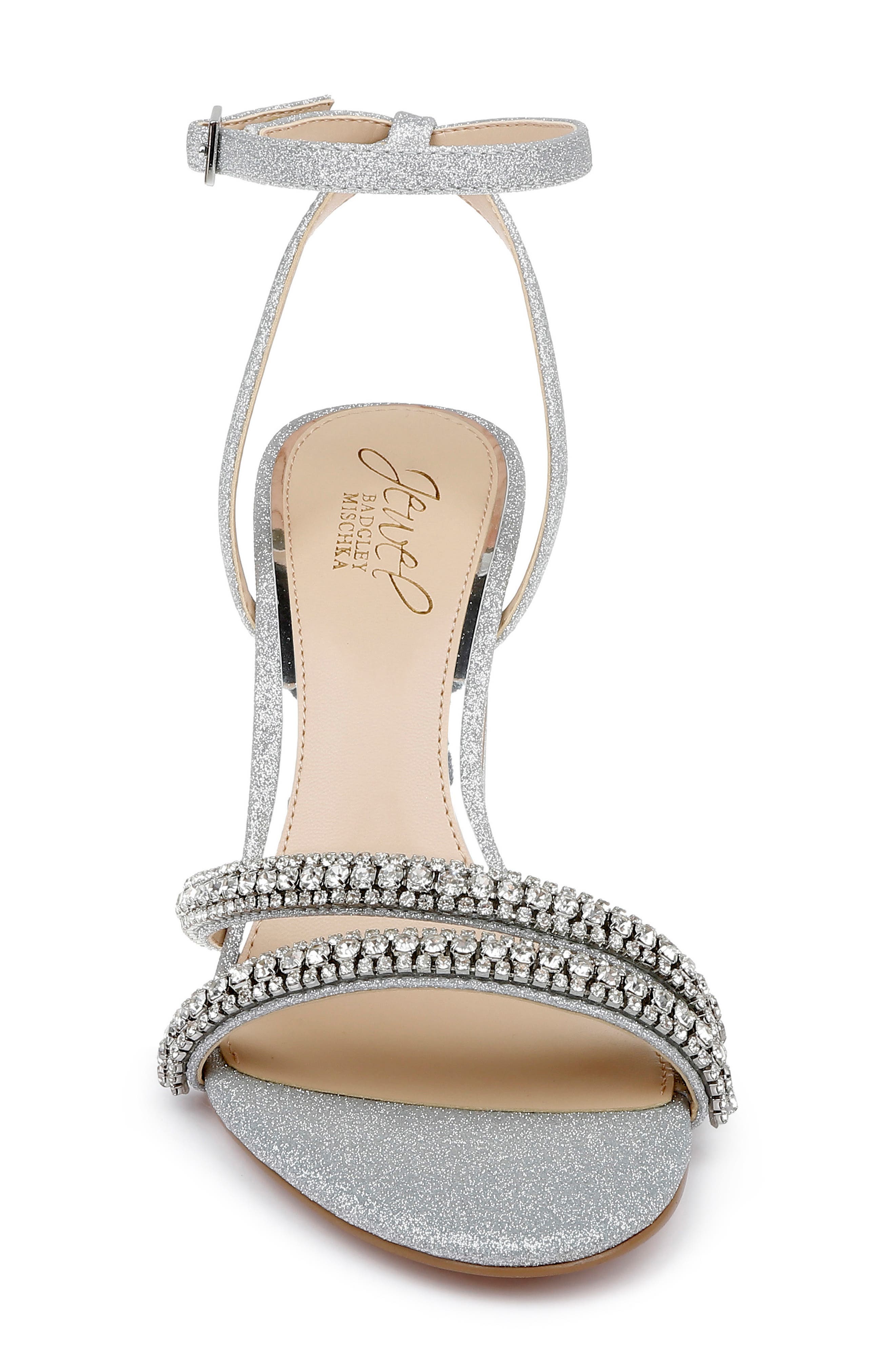 Jewel Badgley Mischka Rosa Ankle Strap Sandal, Alternate, color, 