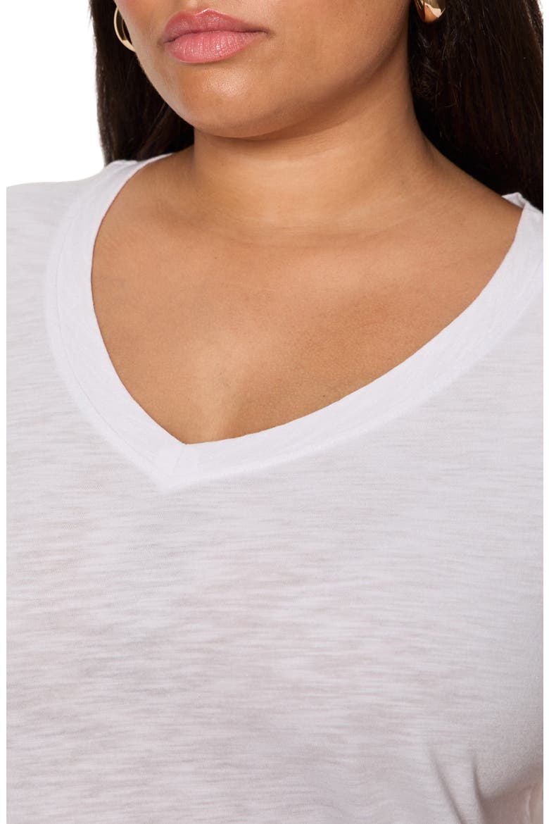V-Neck T-Shirt, Alternate, color, WHITE