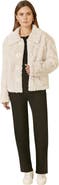 Yumi Textured Faux Fur Jacket