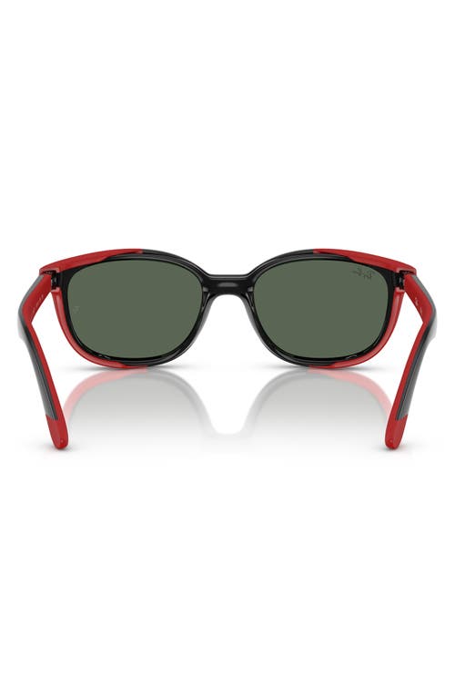 Ray Ban Ray-ban Kids' 48mm Pillow Optical Glasses & Clip-on Sunglasses In Dark Green
