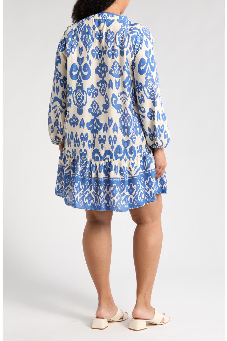 Button Front Tunic, Alternate, color, BLUE