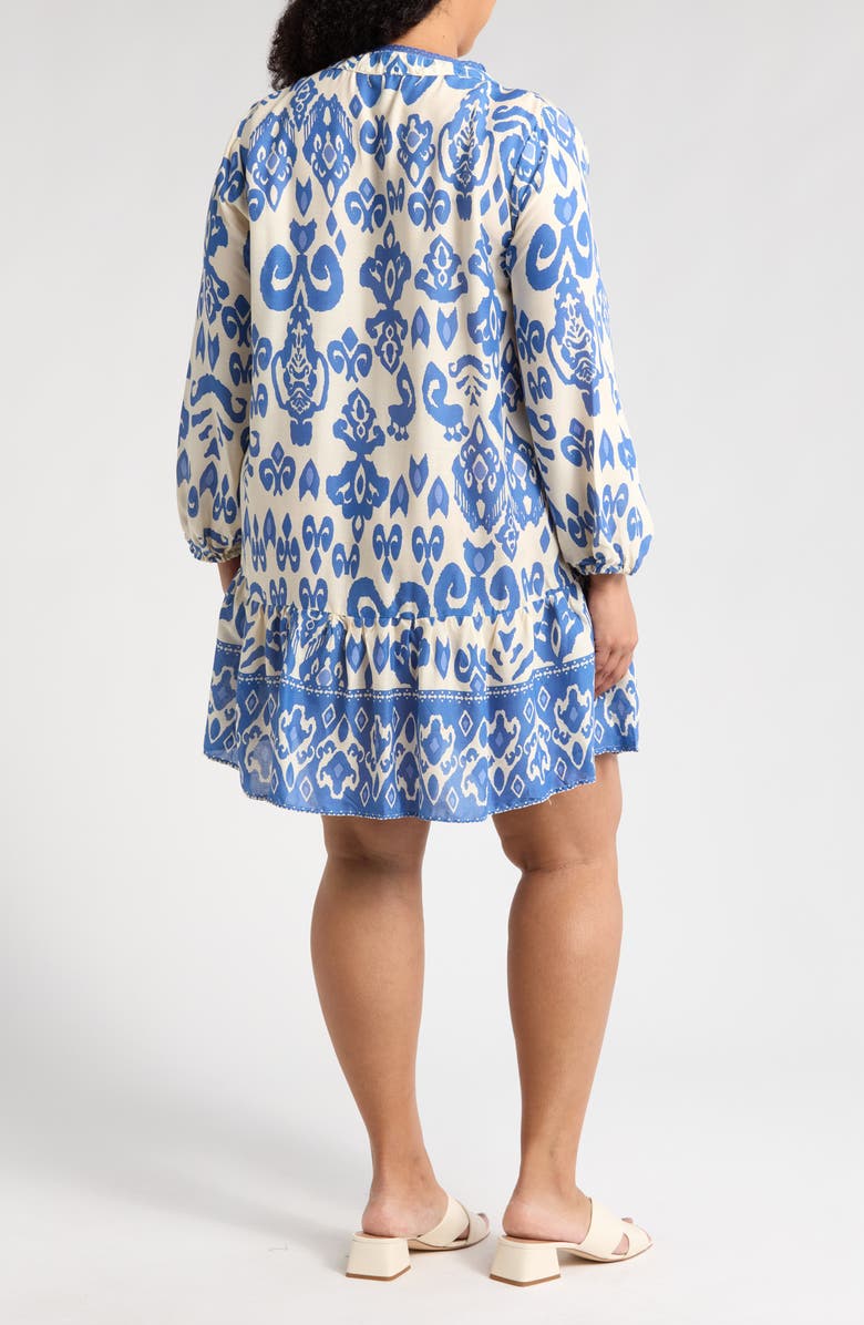 BOHO ME Button Front Tunic, Alternate, color, Blue
