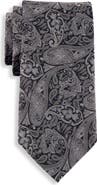 Oak Hill Premium by DXL Big & Tall Fancy Paisley Tie