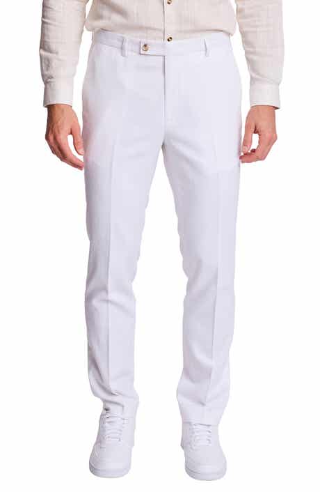 PAISLEY & GRAY Downing Slim Fit Linen Blend Dress Pants