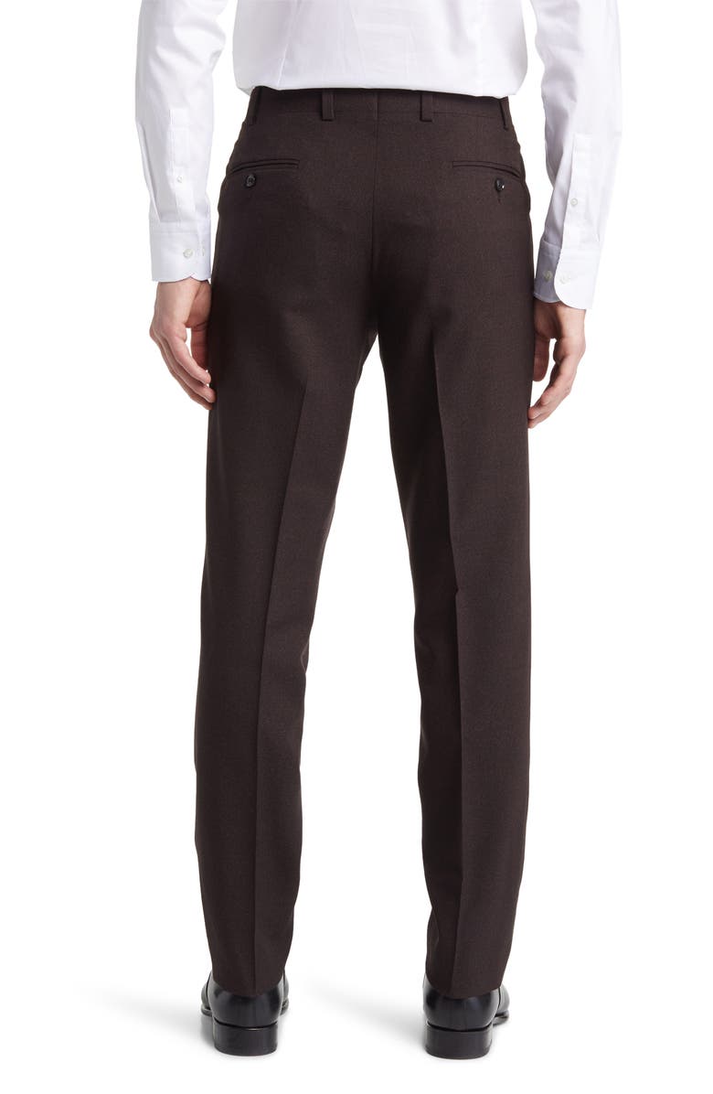 Ted Baker London Jerome Flat Front Wool Dress Pants, Alternate, color, 