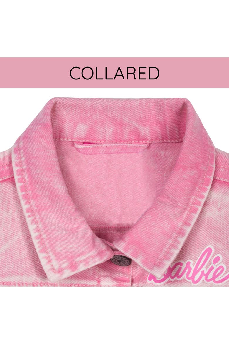 Glitter Denim Jacket, Alternate, color, Acid Wash Pink