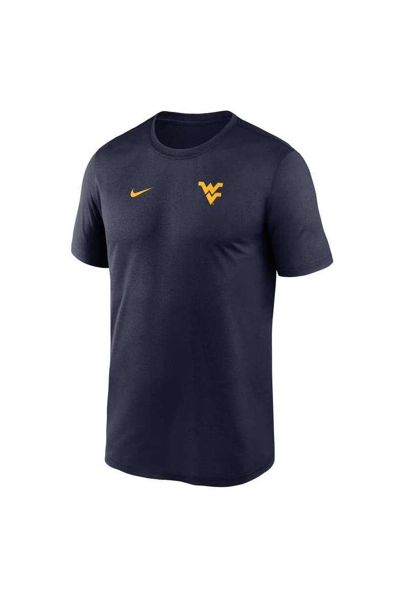 Men's Nike Navy West Virginia Mountaineers 2025 Sideline Small Logo Legend Performance T-Shirt, Alternate, color, Navy