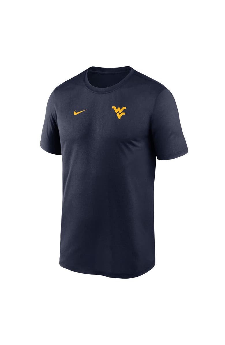 Nike Men's Nike Navy West Virginia Mountaineers 2025 Sideline Small Logo Legend Performance T-Shirt, Alternate, color, 