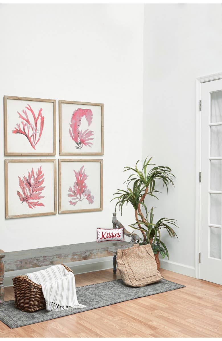 C&F Home Kisses Dot Mini Embroidered Red Valentine's Day Accent Pillow 6" x 12", Alternate, color, Red