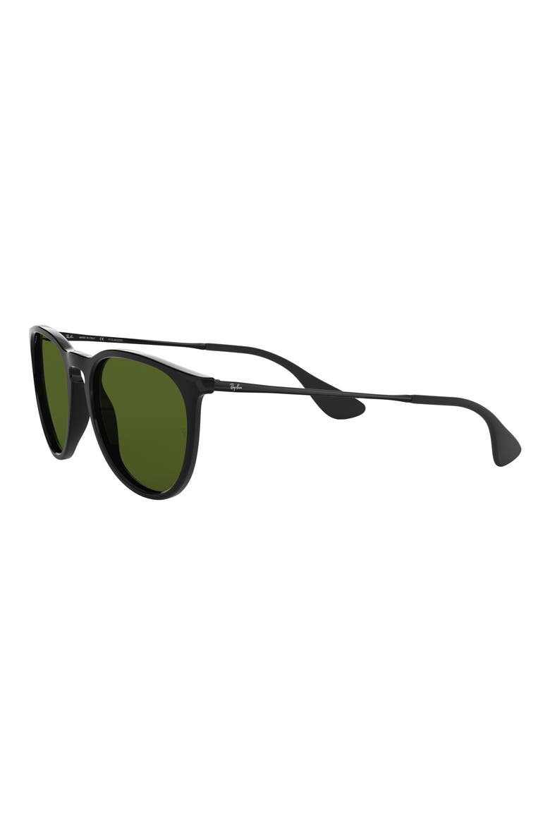 Erika 54mm Polarized Pilot Sunglasses, Alternate, color, BLACK GREEN