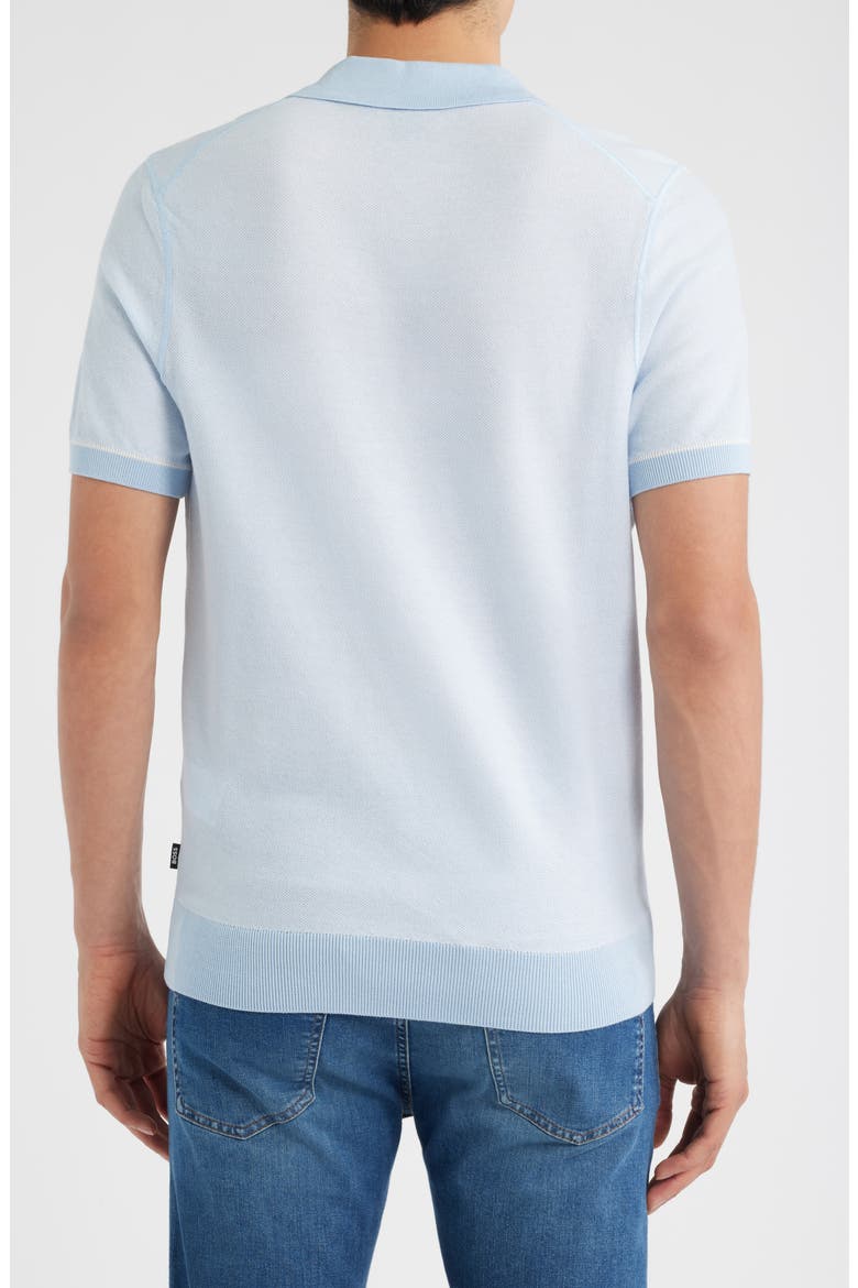 Jianluca Johnny Collar Polo, Alternate, color, LIGHT/ PASTEL BLUE