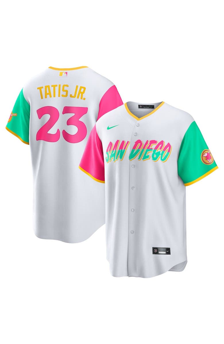 Nike Men's Nike Fernando Tatis Jr. White San Diego Padres City Connect Replica Player Jersey, Main, color, White