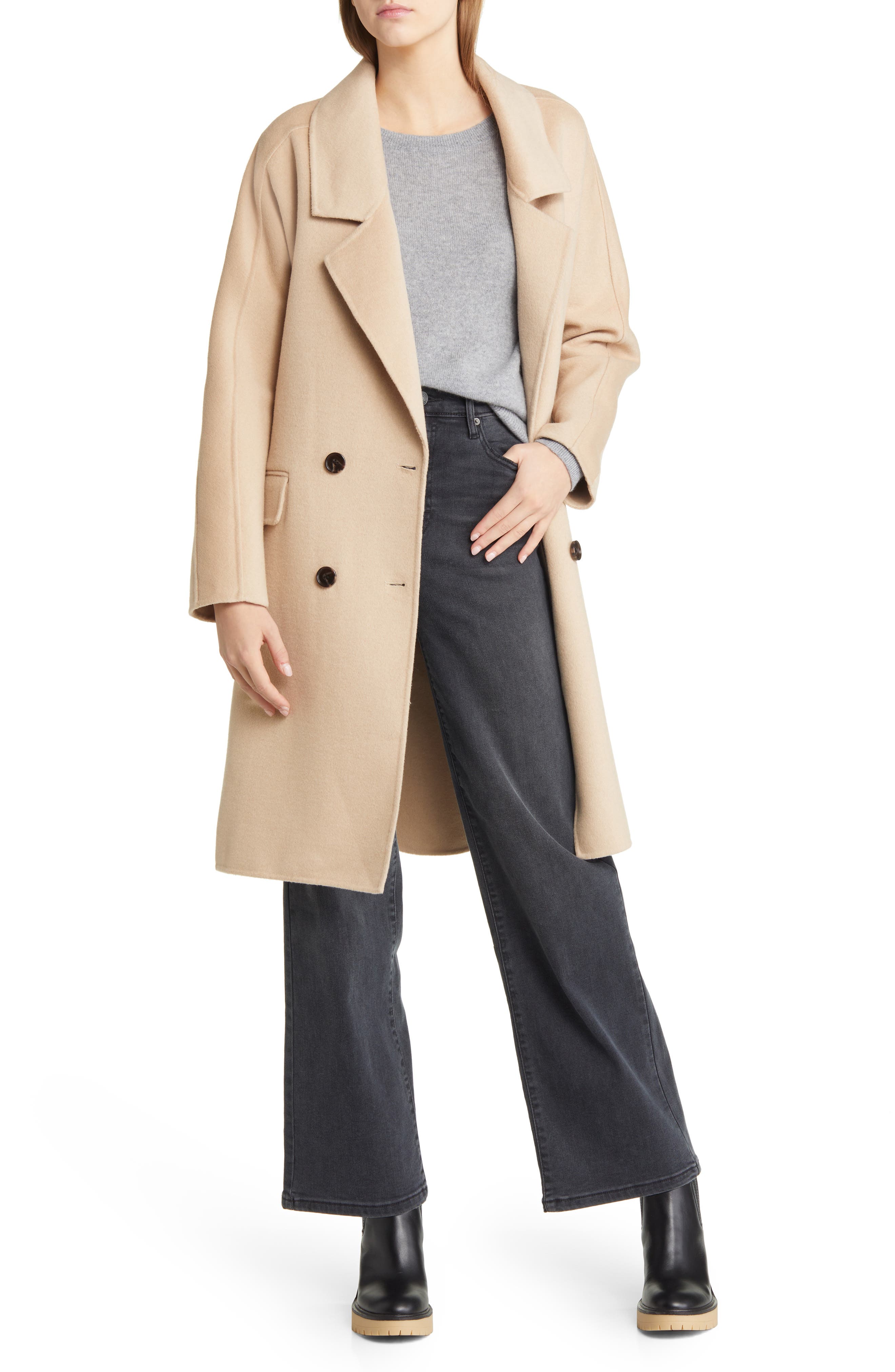 Sloan Belted Wool Blend Overcoat