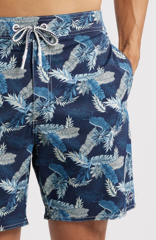 Johnnie-o Shore Haven Swim Trunks In Navy