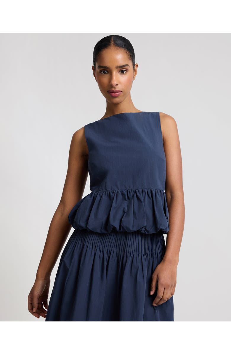 Onia Boatneck Bubble Top, Main, color, Noir Navy