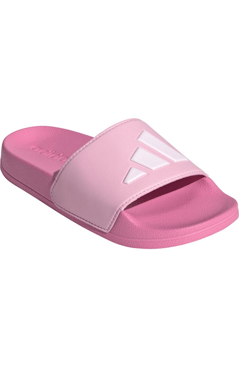 adidas Kids' Adilette Slide Sandal, Main, color, Pink/ White/ Clear Pink