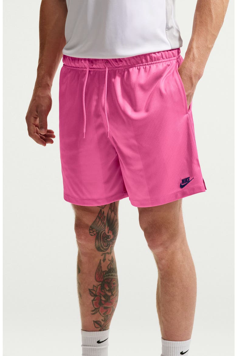 Club Flow Drawstring Shorts, Alternate, color, PINKSICLE/ GAME ROYAL
