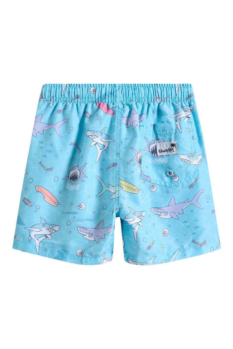 Kids' Sharky Waters Swim Trunks, Alternate, color, BLUE