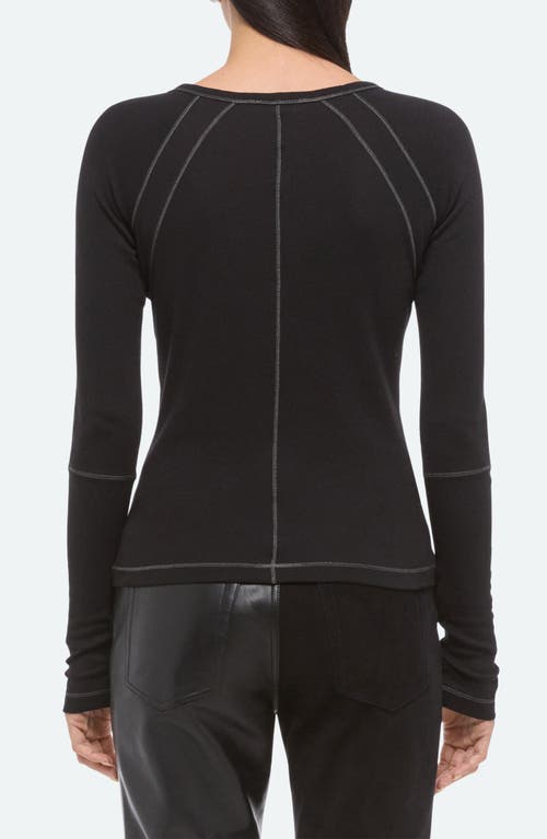 Helmut Lang Bmx Raglan Top In Black