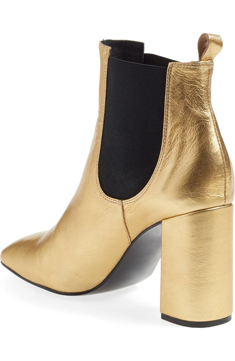 Topshop 'Maria' Chelsea Block Heel Boot, Alternate, color,