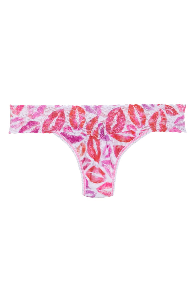Hanky Panky Valentines Original Rise Thong, Alternate, color, Red Kisses