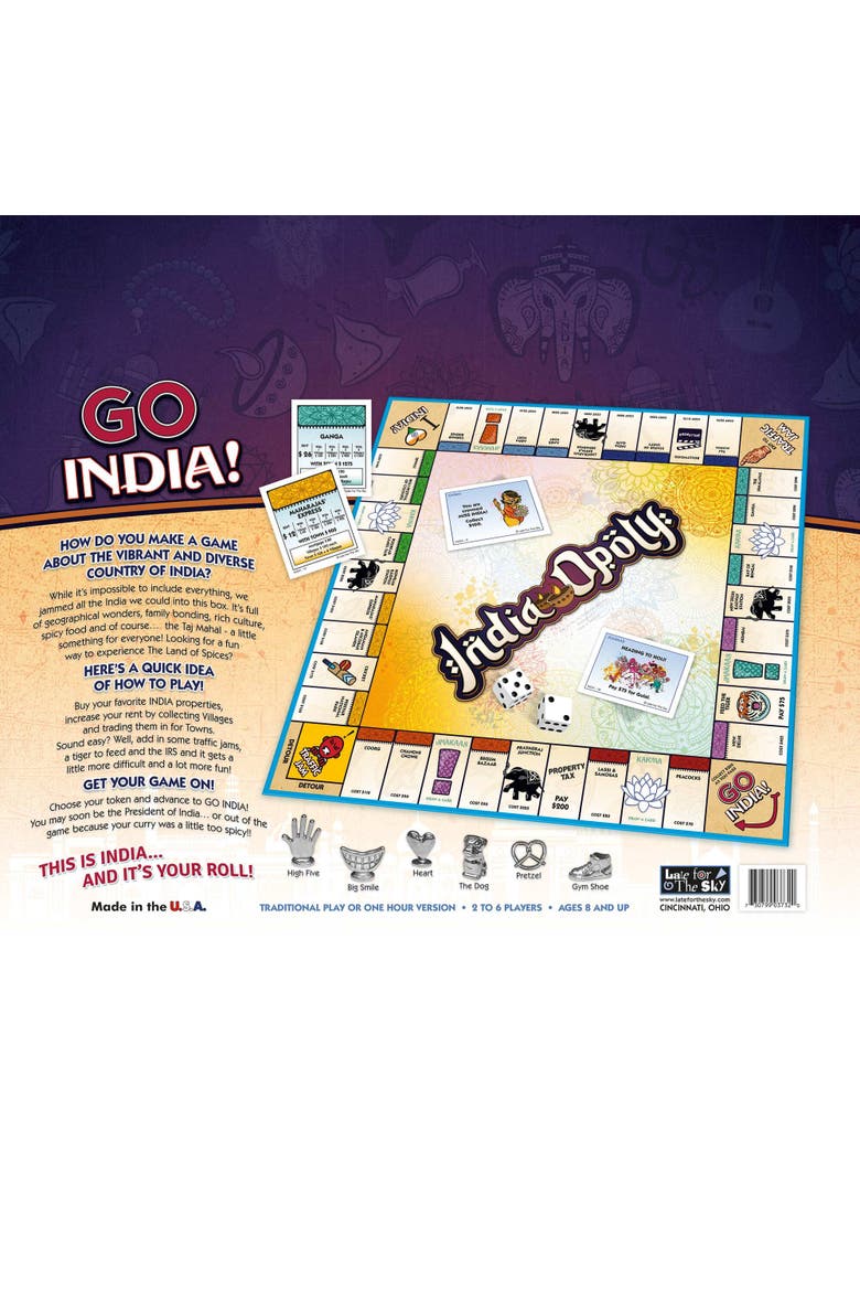 India Opoly Board Game, Alternate, color, Multicolored