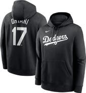 Nike Men's Nike Shohei Ohtani Black Los Angeles Dodgers Player Name & Number Club Fleece Pullover Hoodie