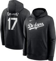 Nike Men's Nike Shohei Ohtani Black Los Angeles Dodgers Player Name & Number Club Fleece Pullover Hoodie