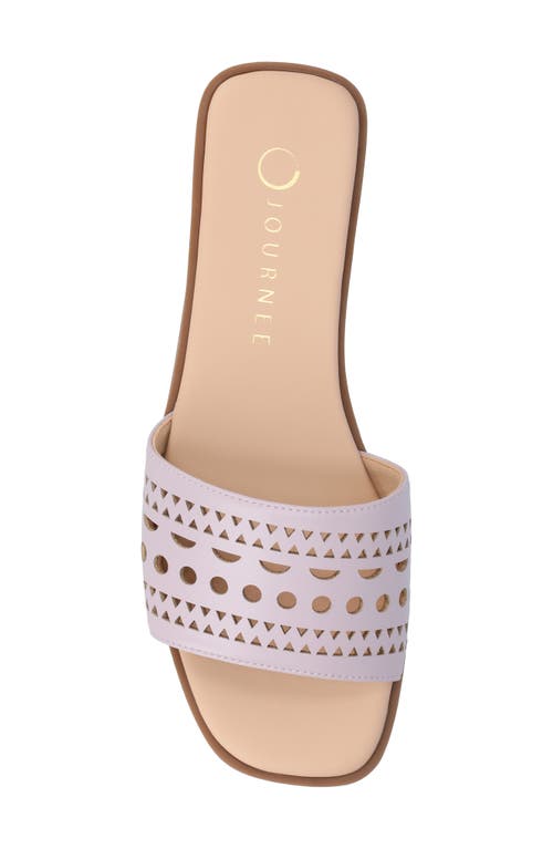 Shop Journee Collection Brodie Slide Sandal In Lilac