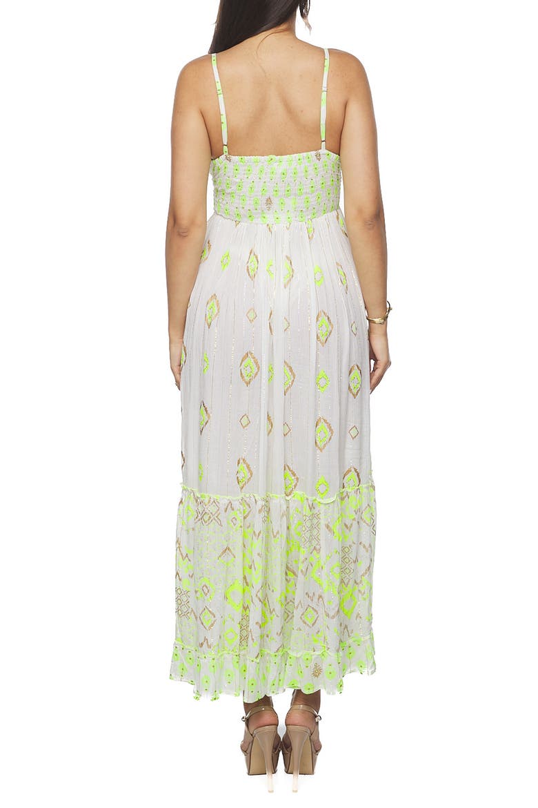 V-Neck Maxi Sundress, Alternate, color, GREEN