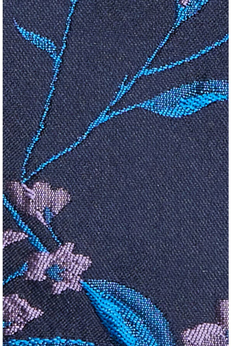 Nicole Floral Jacquard Minidress, Alternate, color, NAVY-MULTI