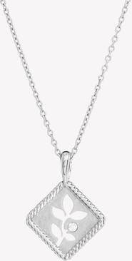 Rizen Jewelry Olive Leaf Pendant Necklace