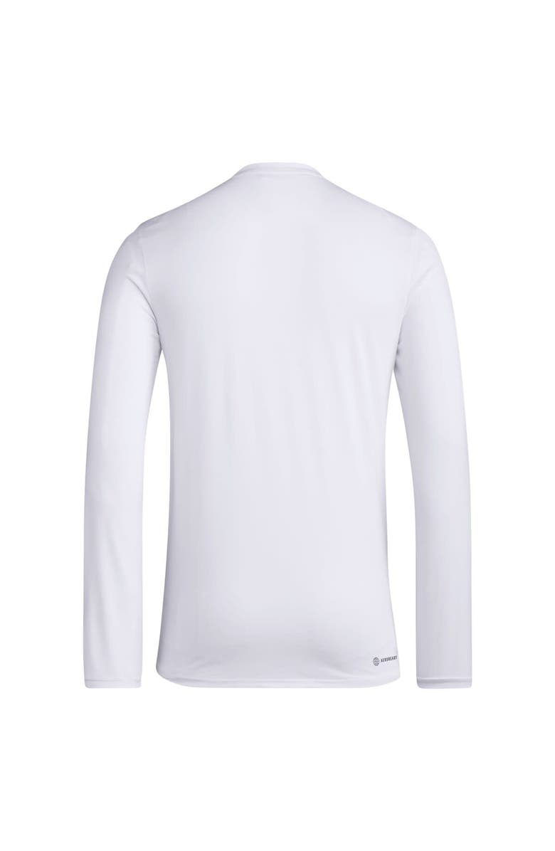 adidas Men's adidas White Seattle Sounders FC 2024 Jersey Hook AEROREADY Long Sleeve T-Shirt, Alternate, color, White