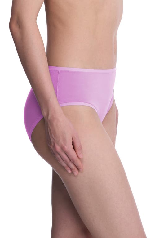 Natori Bliss Bare Cotton Hipster Briefs In Purple