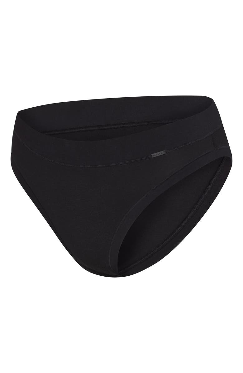 SAVAGE X FENTY Essentials Cotton Blend Cheeky Briefs, Alternate, color, Black Caviar