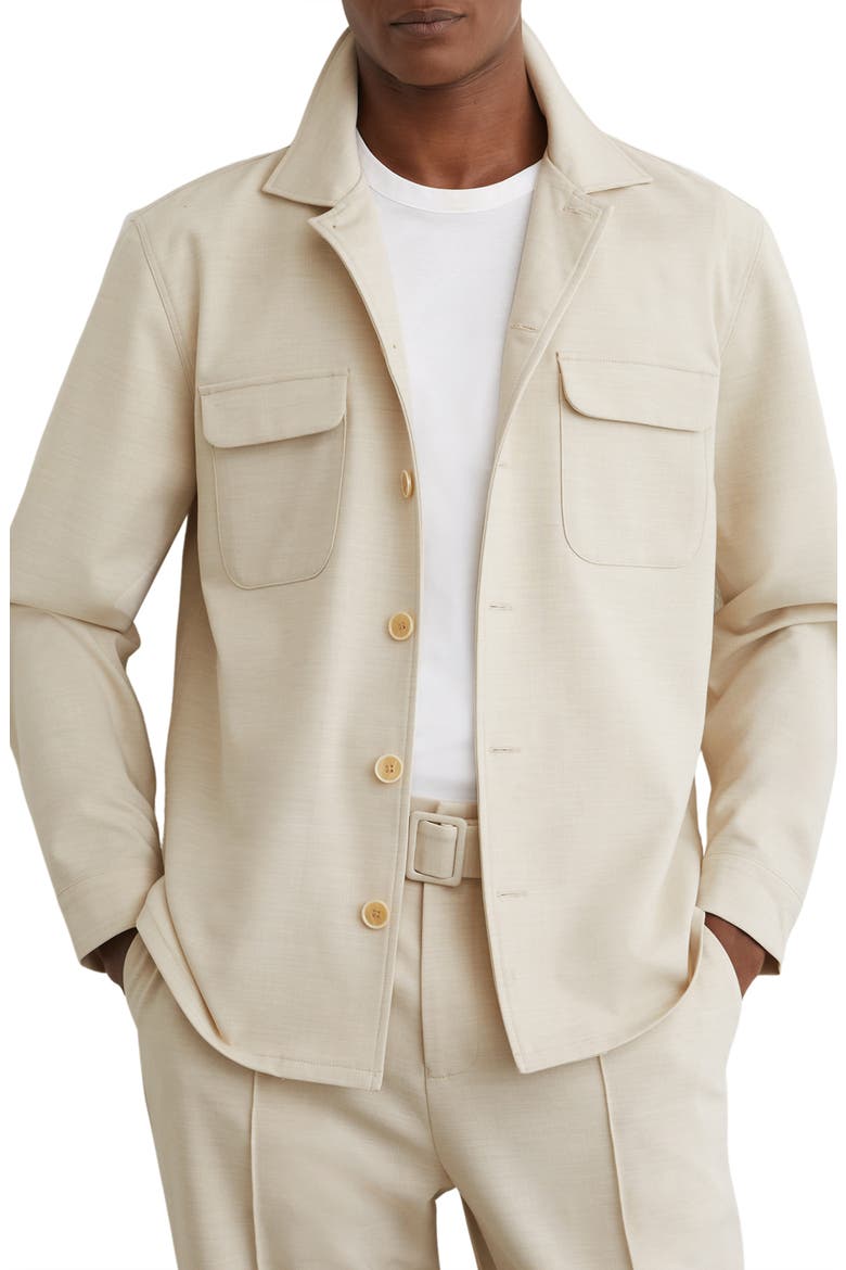 Peshi Button Through Overshirt, Main, color, STONE