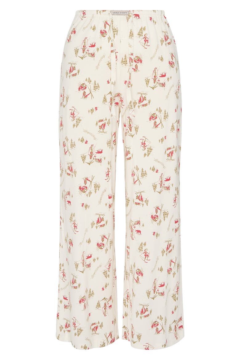 Softcore Modal Blend Sleep Pants, Alternate, color, PETAL WHITE SULTRY SLOPES