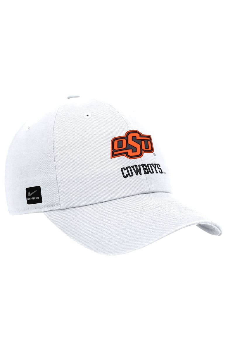 Nike Men's Nike White Oklahoma State Cowboys 2025 On-Field Club Adjustable Hat, Main, color, White